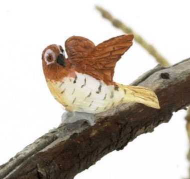 Dollhouse Miniature Spice Finch